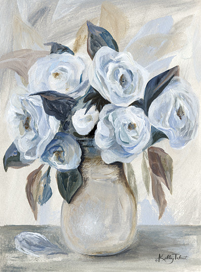 Kelley Talent KEL305 - KEL305 - Indigo Cottage - 12x16 Flowers, Blue Flowers, Vase, Bouquet, Blooms, Rustic from Penny Lane