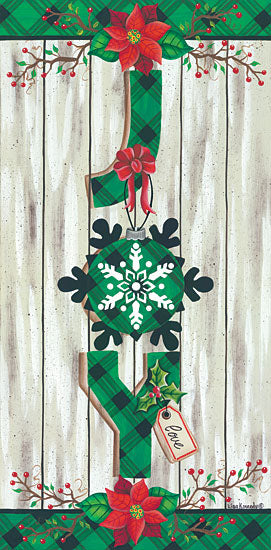 Lisa Kennedy KEN1074 - KEN1074 - Green Plaid Joy - 9x18 Holidays, Joy, Christmas, Plaid, Berries, Poinsettias, Snowflake, Signs from Penny Lane