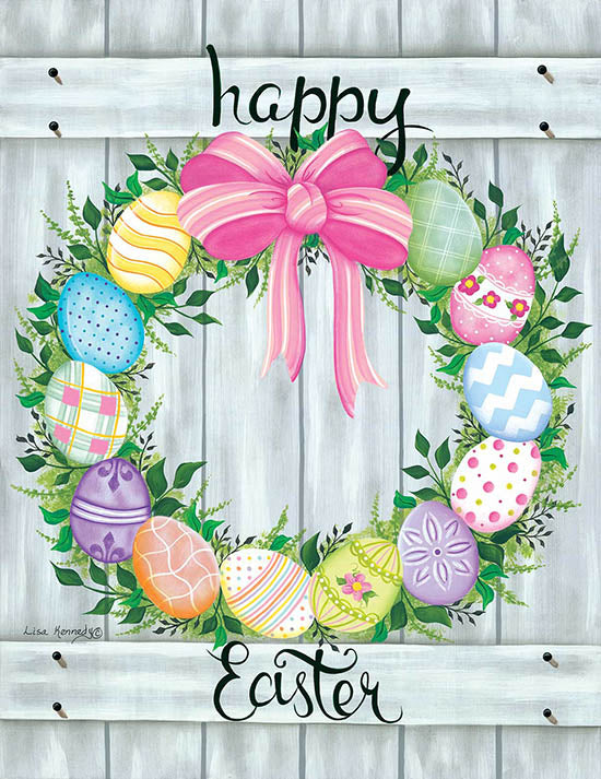Lisa Kennedy Licensing KEN1115 - KEN1115 - Easter Egg Wreath - 0  from Penny Lane