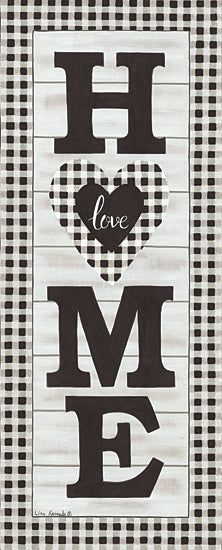 Lisa Kennedy KEN1138 - KEN1138 - Black & White Plaid Home - 8x20 Home, Black & White, Gingham, Plaid, Family, Signs from Penny Lane