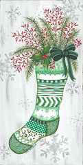 KEN1257 - Green Christmas Stocking    - 9x18