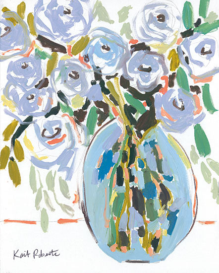 Kait Roberts KR529 - KR529 - Love and Everything in Between - 12x16 Flowers, Blue Flowers, Vase, Abstract from Penny Lane