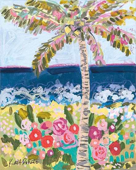 Kait Roberts KR544 - KR544 - T is for Tropics - 12x16 Palm Trees, Flowers, Ocean, Tropical, Abstract from Penny Lane