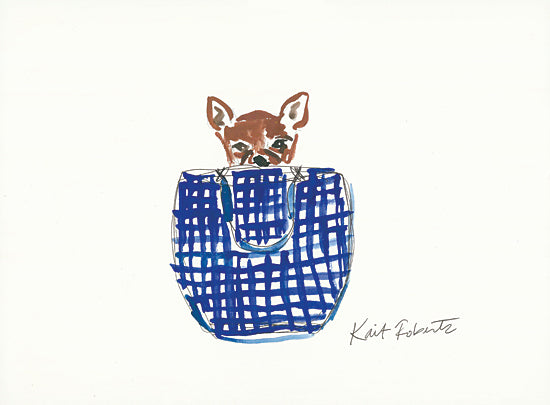 Kait Roberts KR555 - KR555 - Nash the Chihuahua     - 16x12 Chihuahua, Purse from Penny Lane