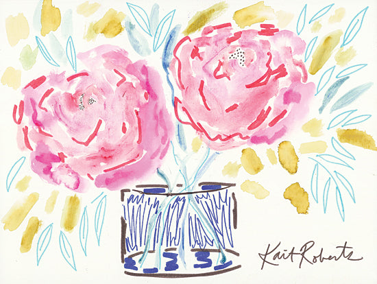 Kait Roberts KR558 - KR558 - Pleasant Peonies   - 16x12 Flowers, Bouquet from Penny Lane