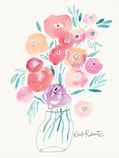 Kait Roberts KR568 - KR568 - Garden Treasures - 12x16 Flowers, Vase, Bouquet, Abstract, Modern from Penny Lane