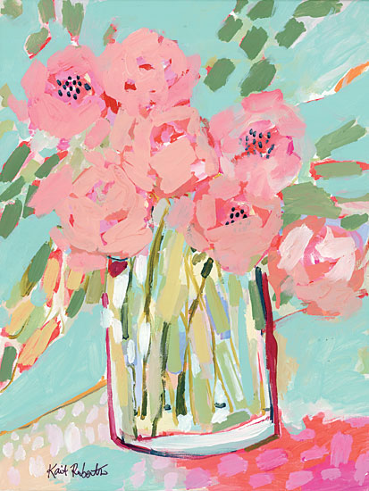 Kait Roberts KR663 - KR663 - Hot Pink Summer - 12x16 Flowers, Vase, Bouquet, Abstract, Modern from Penny Lane