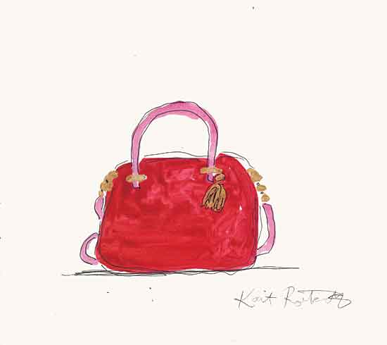 Kait Roberts KR677 - KR677 - Lipstick Red - 12x12 Purse, Red Purse, Abstract, Fashion from Penny Lane
