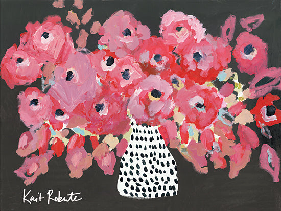 Kait Roberts KR679 - KR679 - Bloom Widely - 16x12 Abstract, Flowers, Pink Flowers, Bouquet, Vase, Blooms, Botanical from Penny Lane
