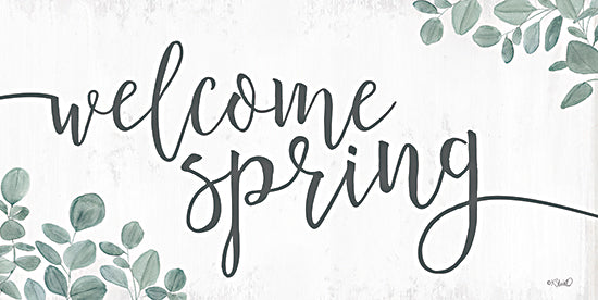 Kate Sherrill KS175 - KS175 - Welcome Spring   - 24x12 Spring, Welcome, Typography, Signs, Greenery from Penny Lane
