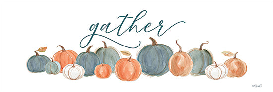 Kate Sherrill KS176 - KS176 - Pumpkins Gather - 18x6 Gather, Pumpkins, Thankful, Thanksgiving, Still Life from Penny Lane