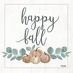 KS179 - Eucalyptus Pumpkins Happy Fall - 12x12