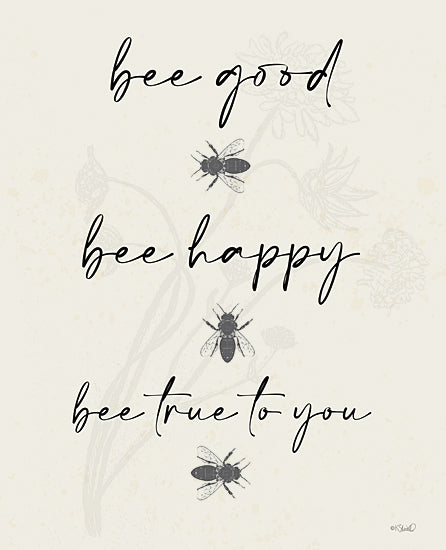 Kate Sherrill KS237 - KS237 - Bee Good - 12x16 Be Good, Motivational, Bees, Whimsical, Typography, Signs from Penny Lane