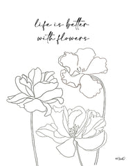KS241 - Life is Better with Flowers - 12x16