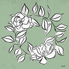 KS250 - Floral Wreath Sketch - 12x12