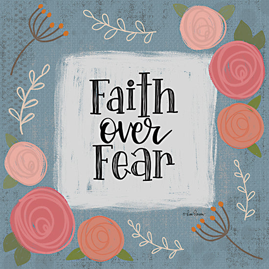 Lisa Larson LAR428 - LAR428 - Faith Over Fear - 12x12 Faith Over Fear, Flowers, Greenery, Signs  from Penny Lane