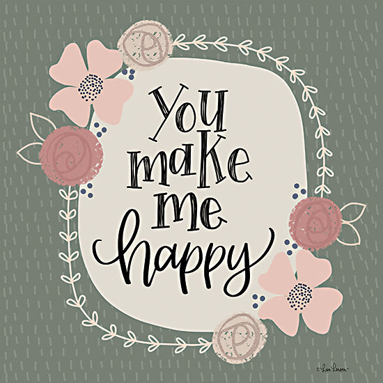 Lisa Larson LAR433 - LAR433 - You Make Me Happy - 12x12 You Make Me Happy, Flowers, Signs from Penny Lane