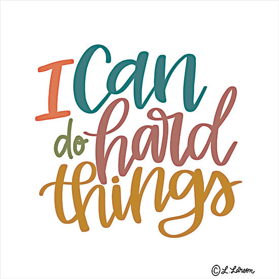 Lisa Larson LAR436 - LAR436 - I Can Do Hard Things - 12x12 I Can Do Hard Things, Tween, Motivational, Signs from Penny Lane