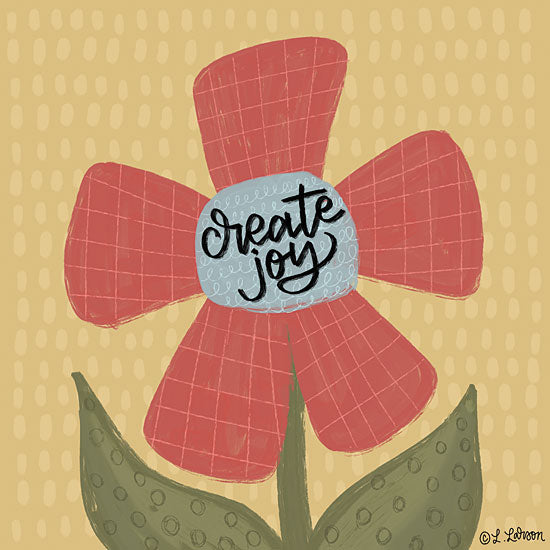 Lisa Larson LAR455 - LAR455 - Create Joy Flower - 12x12 Create Joy, Flower, Patterns, Motivational, Signs from Penny Lane