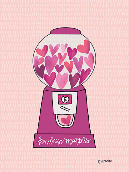 Lisa Larson LAR469 - LAR469 - Kindness Matters - 12x16 Kindness Matters, Gumball Machine, Hearts, Love, Whimsical, Tween from Penny Lane