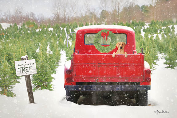 Lori Deiter LD1111 - Cut Your Own Tree - Truck, Tree Farm, Pickup, Snow from Penny Lane Publishing