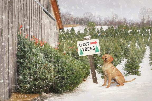 Lori Deiter LD1112 - U-Cut Trees - Dog, Christmas Trees, Tree Farm, Snow from Penny Lane Publishing