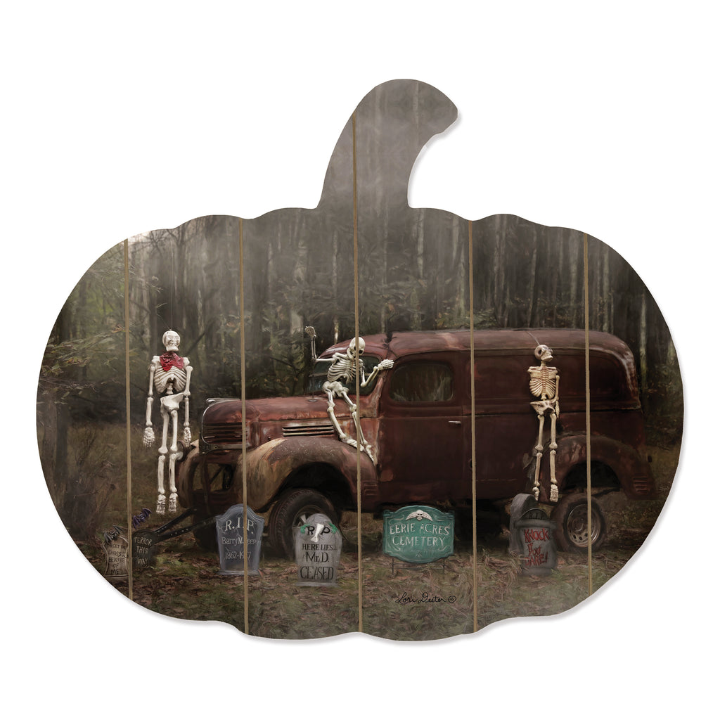 Lori Deiter LD1562PUMP - LD1562PUMP - Spooky Crew - 17x15 Spooky Crew, Skeletons, Halloween, Graves, Hurst, Night, Moon, Decorations, Haunted from Penny Lane