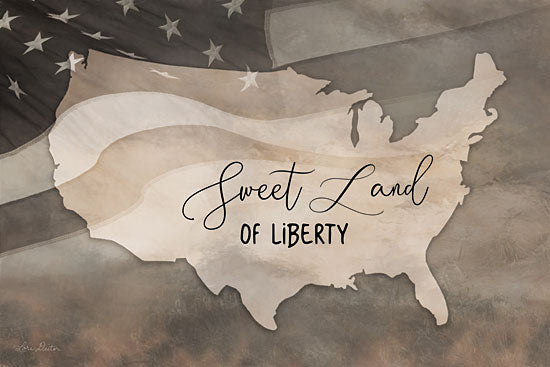 Lori Deiter LD1747 - LD1747 - Sweet Land of Liberty      - 18x12 Signs, Typography, Americana, USA, American Flag from Penny Lane