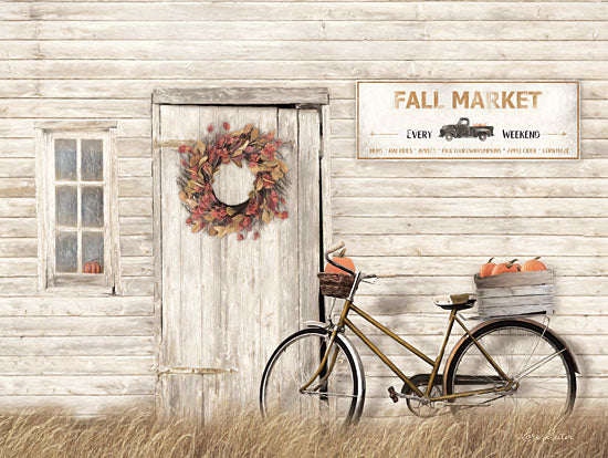 Lori Deiter LD1810 - LD1810 - Pumpkin Bicycle   - 16x12 Signs, Typography, Wreath, Fall, Bicycle, Pumpkins from Penny Lane