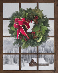 LD1909 - Teton Christmas Window    - 12x16