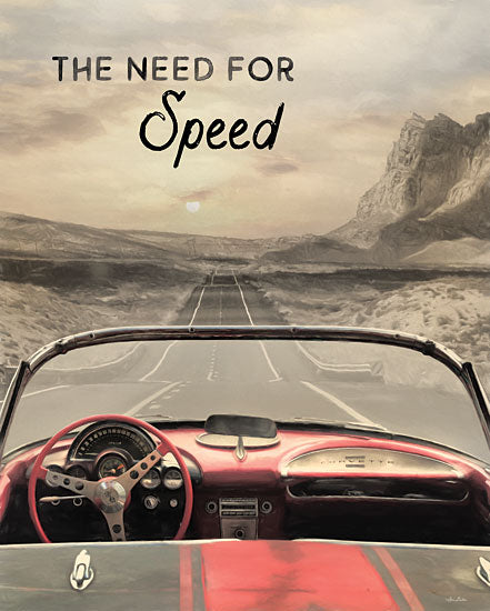 Lori Deiter LD1923 - LD1923 - The Need for Speed - 12x16 Signs, Typography, Car, Highway, Road, Landscape, Road Trip from Penny Lane