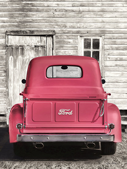 Lori Deiter LD2077 - LD2077 - Red Ford at Barn - 12x16 Red Truck, Ford, Truck, Barn, Photography from Penny Lane