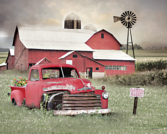 Lori Deiter LD2078 - LD2078 - Old Farmer's Market - 16x12 Red Truck, Truck, Farm, Barn, Farmer's Market, Photography, Antique from Penny Lane