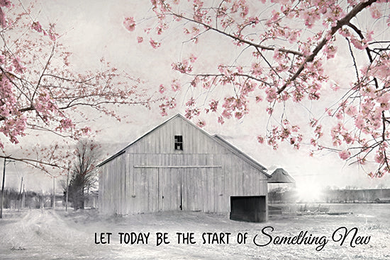 Lori Deiter LD2104 - LD2104 - Something New - 18x12 White Barn, Magnolia Tree, Something New, Signs, Farm from Penny Lane