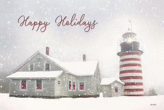 LD2173 - Happy Holidays Lighthouse - 18x12