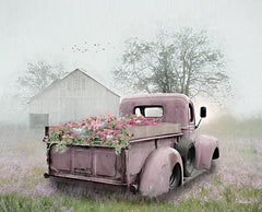 LD2175 - Pink Flower Truck - 16x12