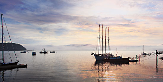 Lori Deiter LD2354 - LD2354 - Bar Harbor Silhouettes - 18x9 Bar Harbor, Boats, Sailboats, Maine, Coastal, Photography from Penny Lane