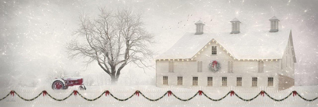 Lori Deiter LD2415A - LD2415A - Country Elegance - 36x12 Holidays, Christmas, Farm, Barn, Tractor, Winter, Wreaths, Photography from Penny Lane