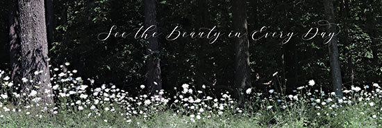 Lori Deiter LD2424A - LD2424A - See the Beauty in Every Day - 36x12 See the Beauty in Every Day, Wildflowers, Motivational, Photography, Signs from Penny Lane