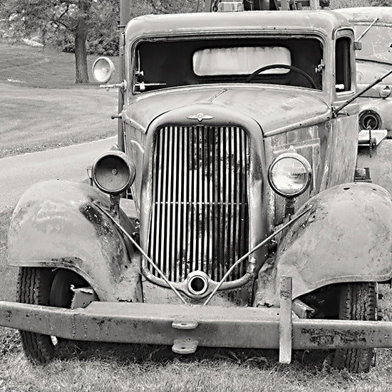 Lori Deiter LD2490 - LD2490 - Seen Better Days II - 12x12 Car, Rusty Car, Vintage, Antique, Photography, Black & White from Penny Lane