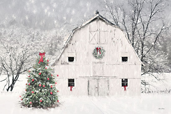 Lori Deiter LD2500 - LD2500 - Christmas in the Country  - 18x12 Holidays, Barn, Christmas, Winter, Snow, Christmas Tree, Photography from Penny Lane