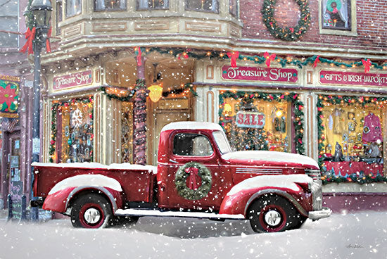 Lori Deiter LD2520 - LD2520 - Treasure Shop Christmas - 18x12 Truck, Red Truck, Holidays, Christmas, Toy Store, Photography from Penny Lane