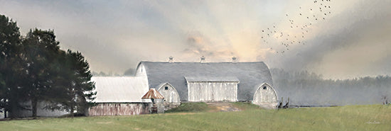 Lori Deiter LD2526A - LD2526A - Country Morning - 36x12 Barn, Farm, Landscape, Photography, Farmhouse/Country, Summer from Penny Lane