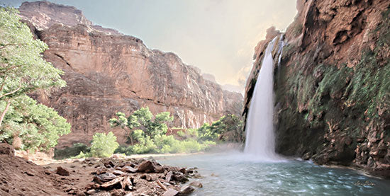 Lori Deiter LD2540 - LD2540 - Havasu Falls - 18x9 Photography, Waterfall, Havasu Falls, Indian Reservation, Grand Canyon, Arizona, Mountains, Trees from Penny Lane