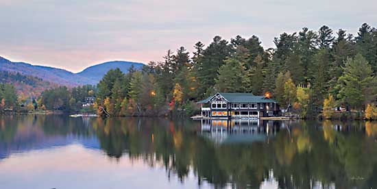 Lori Deiter LD2549 - LD2549 - Mirror Lake Sunset Reflections - 18x9 Mirror Lake, Sunset, Reflections, Lakehouse, Photography, Trees, Landscape, Mountains from Penny Lane