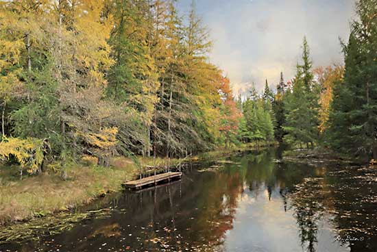 Lori Deiter LD2601 - LD2601 - Reflections of Nature - 18x12 River, Trees, Dock, Fall, Autumn, Photography, Reflections, Landscape from Penny Lane