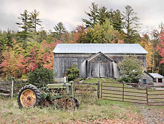 Lori Deiter LD2603 - LD2603 - Fall on the Farm II - 16x12 Barn, Farm, Tractor, Trees, Photography, Fall, Autumn from Penny Lane