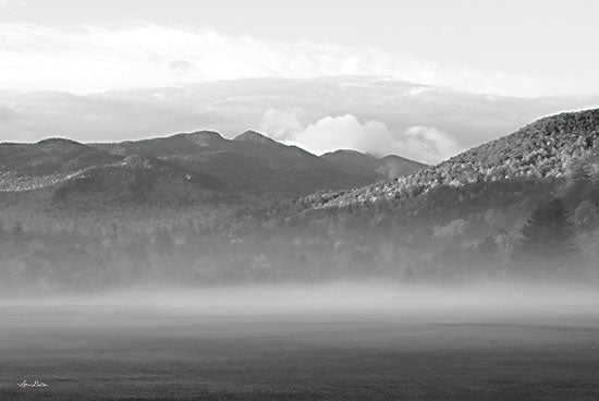 Lori Deiter LD2659 - LD2659 - Foggy Morning Mountains - 18x12 Mountains, Fog, Nature, Black & White, Photography, Landscape from Penny Lane