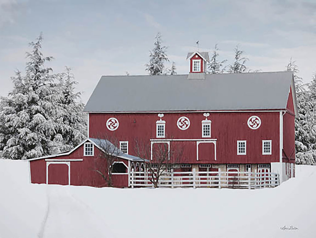 Lori Deiter Licensing LD2749LIC - LD2749LIC - Red Barn in the Pines - 0  from Penny Lane