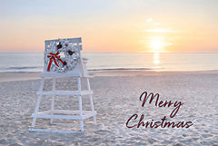 LD2752 - Merry Christmas Beach Sunrise - 18x12